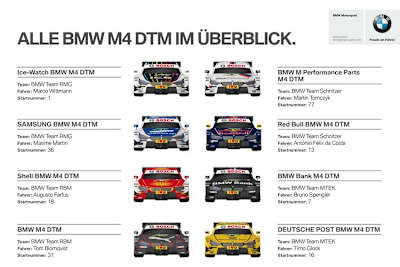 Die Boliden von BMW für 2015
