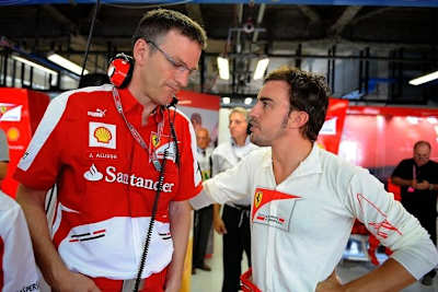 James Allison mit Fernando Alonso
