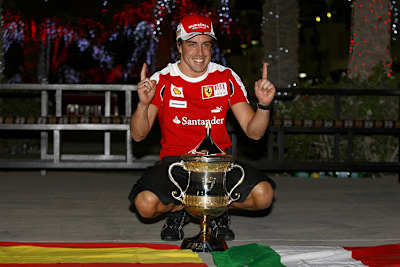 Fernando Alonso in Bahrain 2010