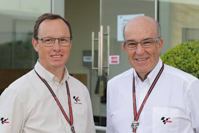 Dorna-Eventmanager Alonso mit Dorna-Boss Ezpeleta