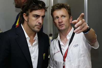 Fernando Alonso und Allan McNish 2014 in Le Mans