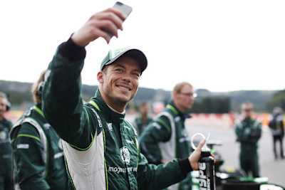 André Lotterer und Marcus Ericsson am Donnerstagmorgen in Belgien