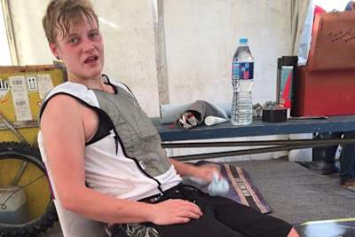 Von den Strapazen des Rennens gezeichnet: Anne Borchers