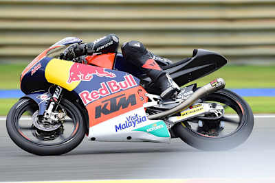 Niccolò Antonelli am trockenen Montag auf der KTM des Ajo-Teams