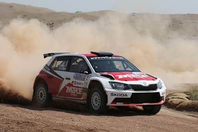 Skoda-Junior Fabian Kreim im Shakedown 