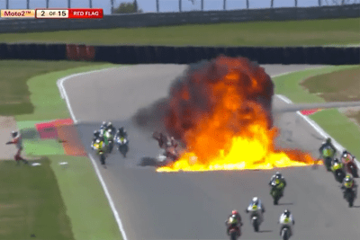 So sah der Horrorunfall im MotorLand Aragón aus