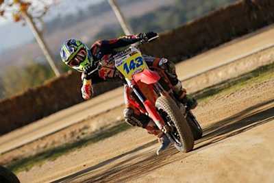 Xavier Artigas beim Flat Track-Training