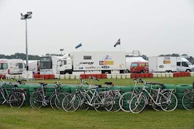 Das Fahrerlager der Seitenwagen-Piloten in Assen
