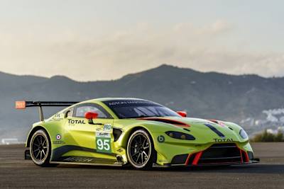 In einem markanten Grünton: Der Aston Martin Vantage GTE