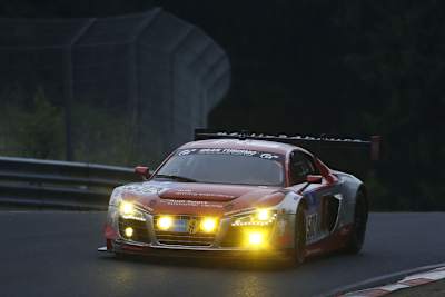 Starke Leistung: Im Audi R8 auf Rang neun bei den 24h Nürburgring