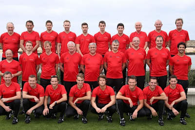 Die Teilnehmer des Audi-Wintercamps