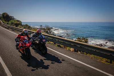 Jack Miller und Fabio Quartararo auf Bike-Tour entlang der Küste