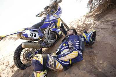 Einige Fahrer waren am Ende ihrer Kräfte