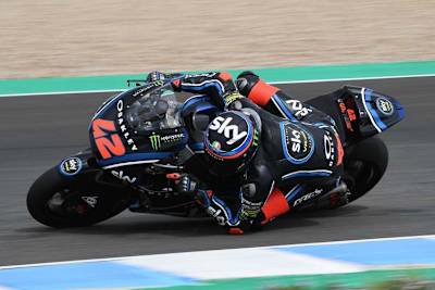 Francesco Bagnaia sicherte sich am Dienstag in Jerez Platz 1