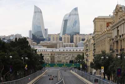 Das einmalige Pistenlayout von Baku