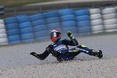 Héctor Barberá stürzte am ersten Testtag in Australien