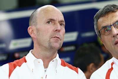 Pit Baumgartner bei seinem letzten Grand Prix für Bridgestone in Valencia 2015