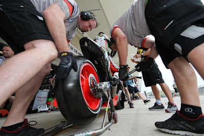 Bautista auf dem Circuit of the Americas (COTA): Hier wäre die Boxengasse breit genug