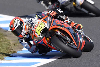 Alvaró Bautista auf der Werks-Aprilia in Japan