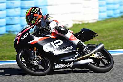 Marco Bezzecchi in Jerez auf der Mahindra des CIP-Teams