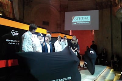 Loris Baz, Stefan Bradl, Loris Capirossi, Giovanni Cuzari, Simone Corsi und Lorenzo Baldassarri