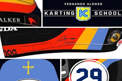 Das zeigte Fernando Alonso von seinem neuen Helm
