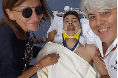 Lorenzo Baldassarri mit Forward-Teamchef Giovanni Cuzari