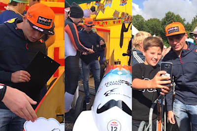 Diese Bilder hat Max Verstappen von seiner Arbeit am Samstag online gestellt