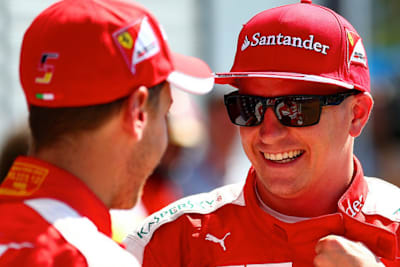 Sebastian Vettel und Kimi Räikkönen