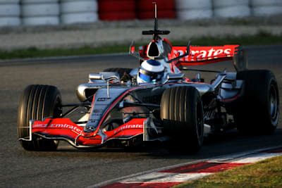 Mika Häkkinen bei seinem Test mit McLaren-Mercedes