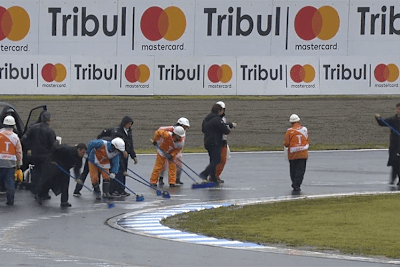 Die Strecke muss an mehreren Stellen gereinigt werden