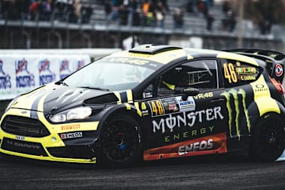 Valentino Rossi in seinem Ford Fiesta RS WRC 