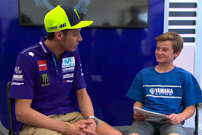 Valentino Rossi mit Hayes Edwards