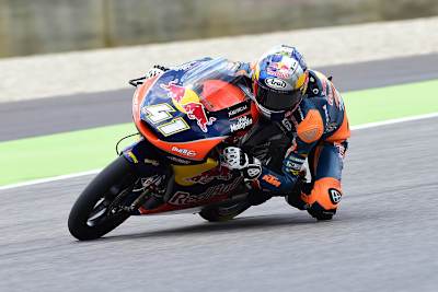 Moto3-WM-Leader Brad Binder rückte nach seinem Mugello-Sieg beim Test nicht mehr aus