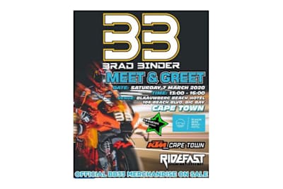 Brad Binder: Promotion in Kapstadt am 7. März