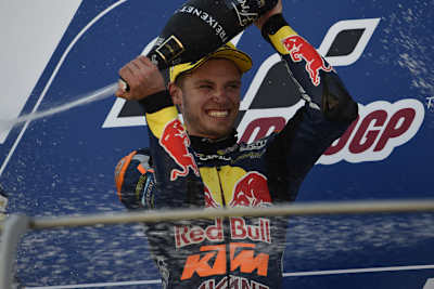 Brad Binder auf dem Podest in Mugello