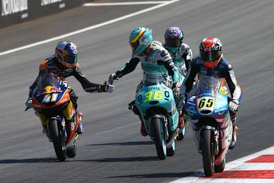 Spielberg: Die Moto3-Klasse lieferte wie immer ein spannendes Rennen