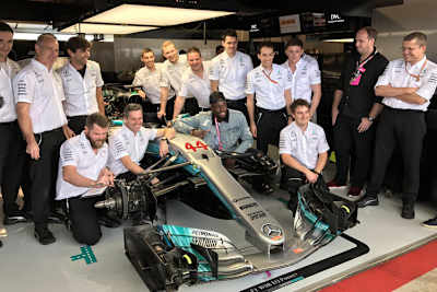 Usain Bolt bei Mercedes