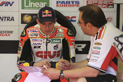Stefan Bradl und Crew-Chief Beefy Bourguignon