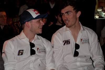 Stefan Bradl mit Forward-Teamkollege Loris Baz