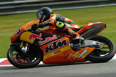 Stefan Bradl 2005 in der IDM 125: Der ADAC war beim Team an Bord