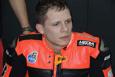Stefan Bradl in der Forward-Box