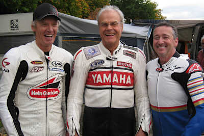 Treffen beim Bikers Classic: Peter Rubatto Dieter Braun, Freddie Spencer