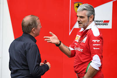 Martin Brundle und Maurizio Arrivabene