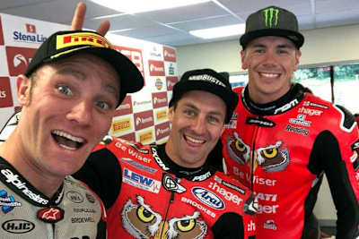 Tommy Bridewell, Joshua Brookes und Scott Redding (v.l.)