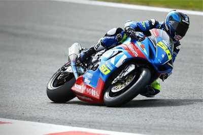 Sylvain Guintoli ist von der Power der Suzuki GSX-R 1000 begeistert