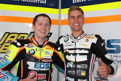 Jan Bühn (li.) mit dem Schleizer Julian Puffe