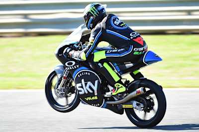 Nicolò Bulega auf der KTM des VR46-Teams