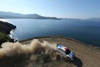 Eine Prüfung der Rallye Türkei