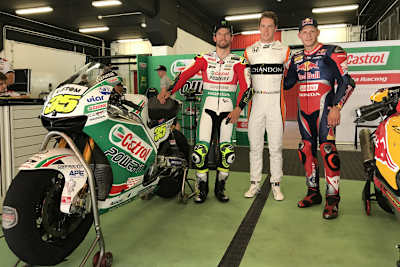 Cal Crutchlow, Stoffel Vandoorne und Stefan Bradl